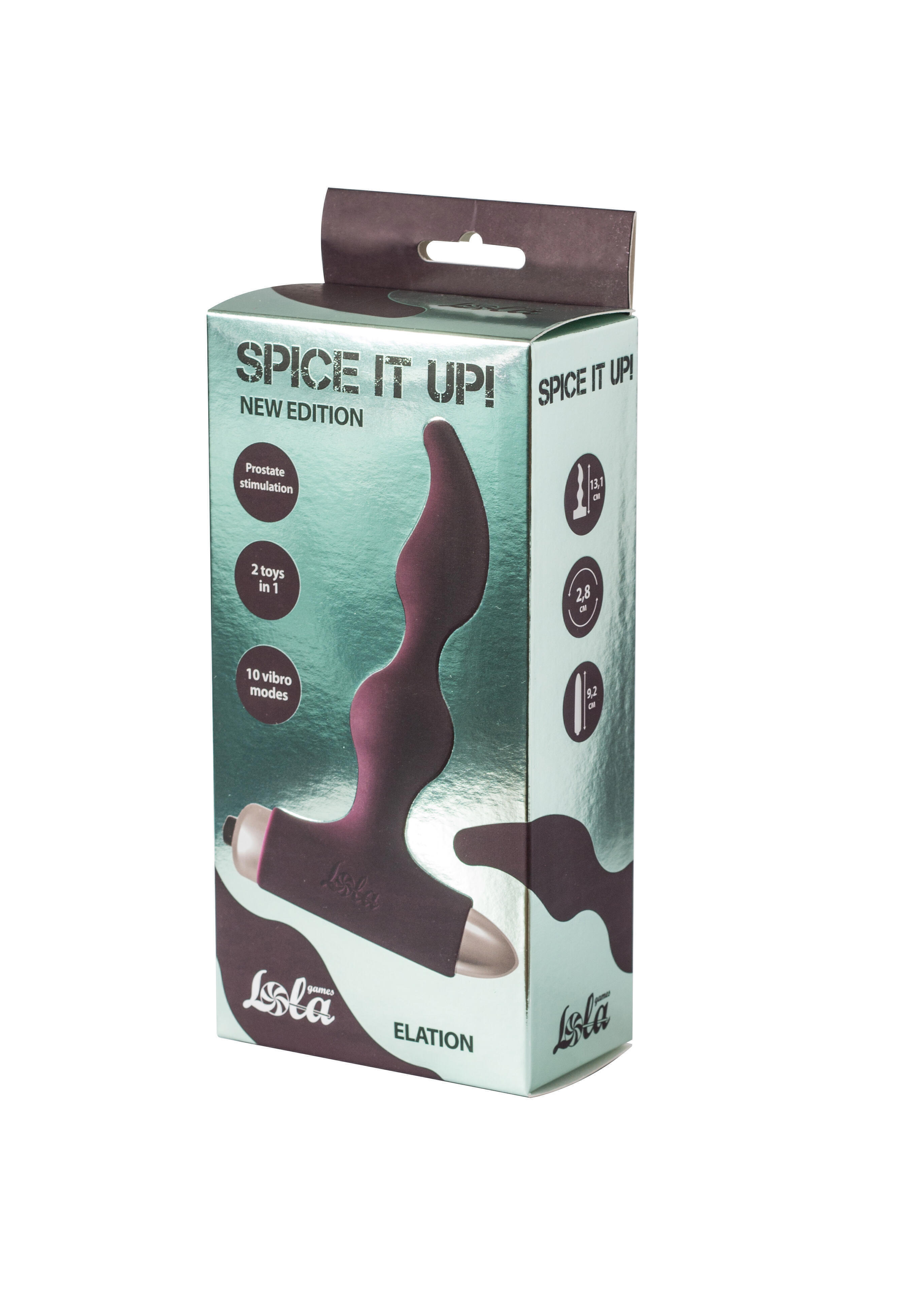 Анальная вибропробка Lola Games Spice It Up New Edition Elation, бордовый