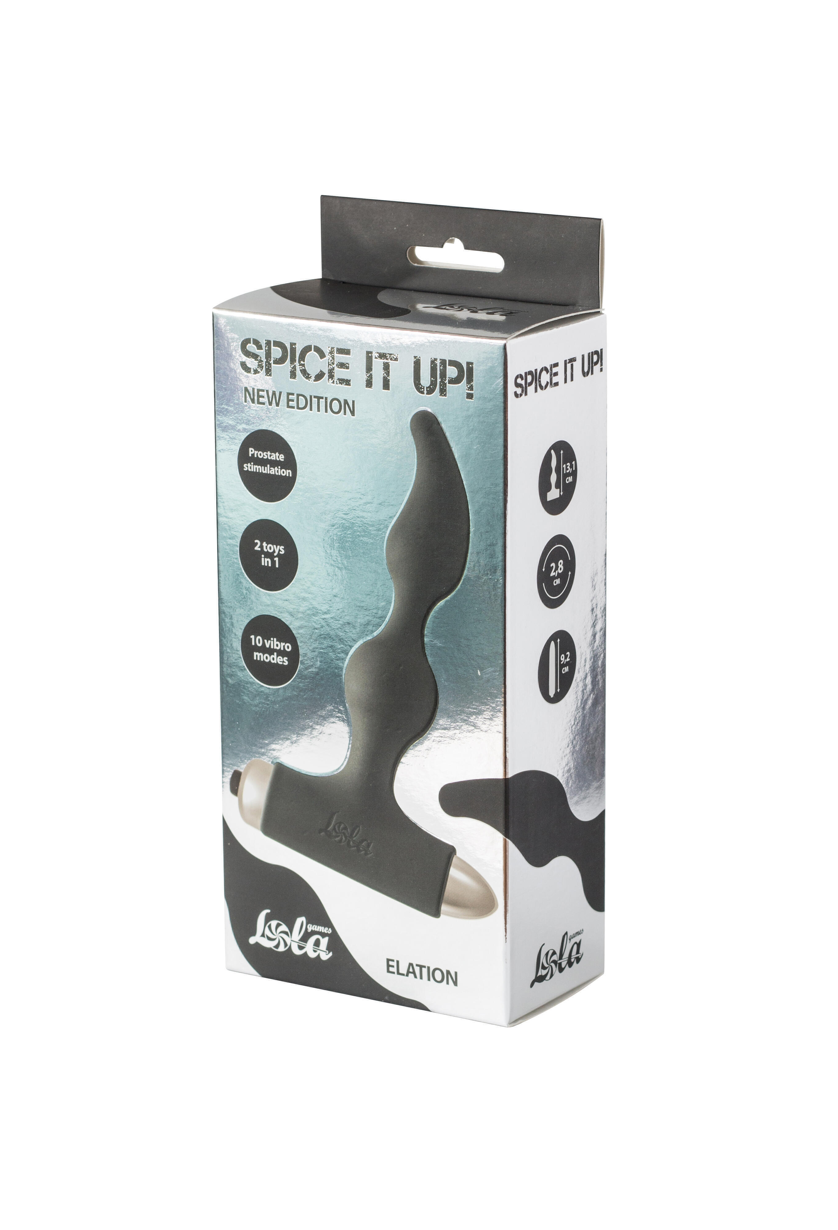 Анальная вибропробка Lola Games Spice It UpNew Edition Elation, черный