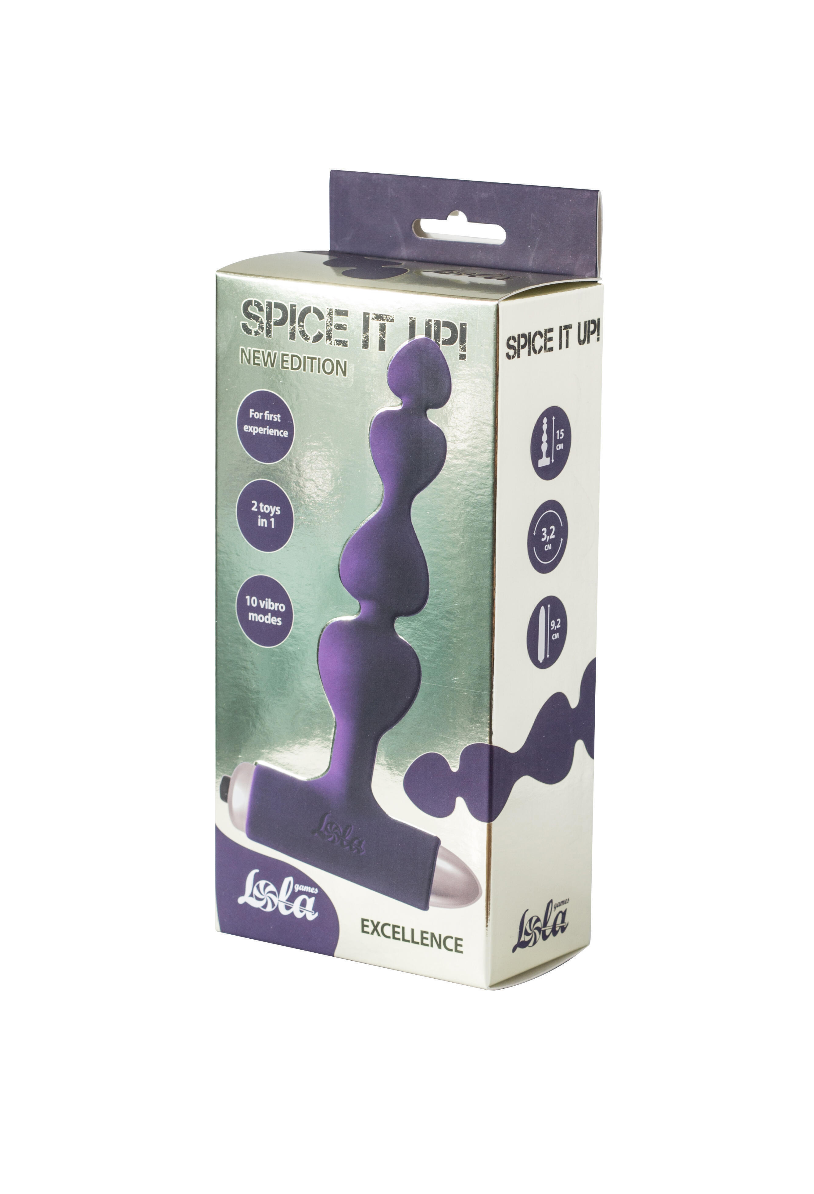 Анальная вибропробка Lola Games Spice It Up New Edition Excellence, фиолетовый