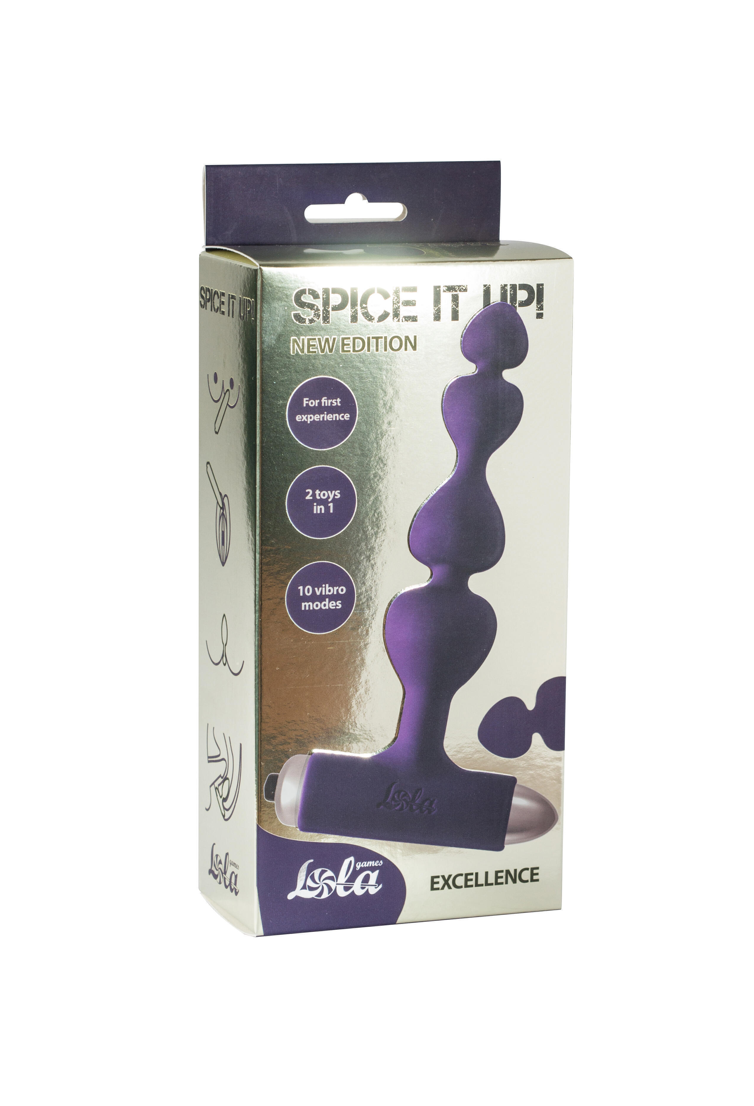 Анальная вибропробка Lola Games Spice It Up New Edition Excellence, фиолетовый