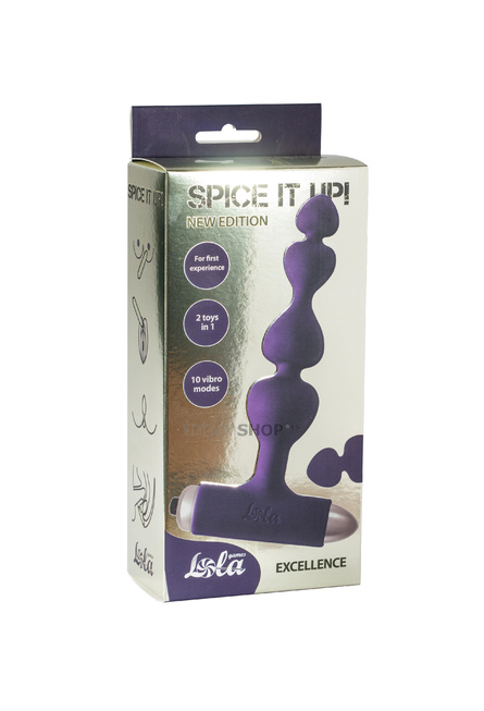 Анальная вибропробка New Edition Excellence Lola Toys Spice It Up, фиолетовый от IntimShop
