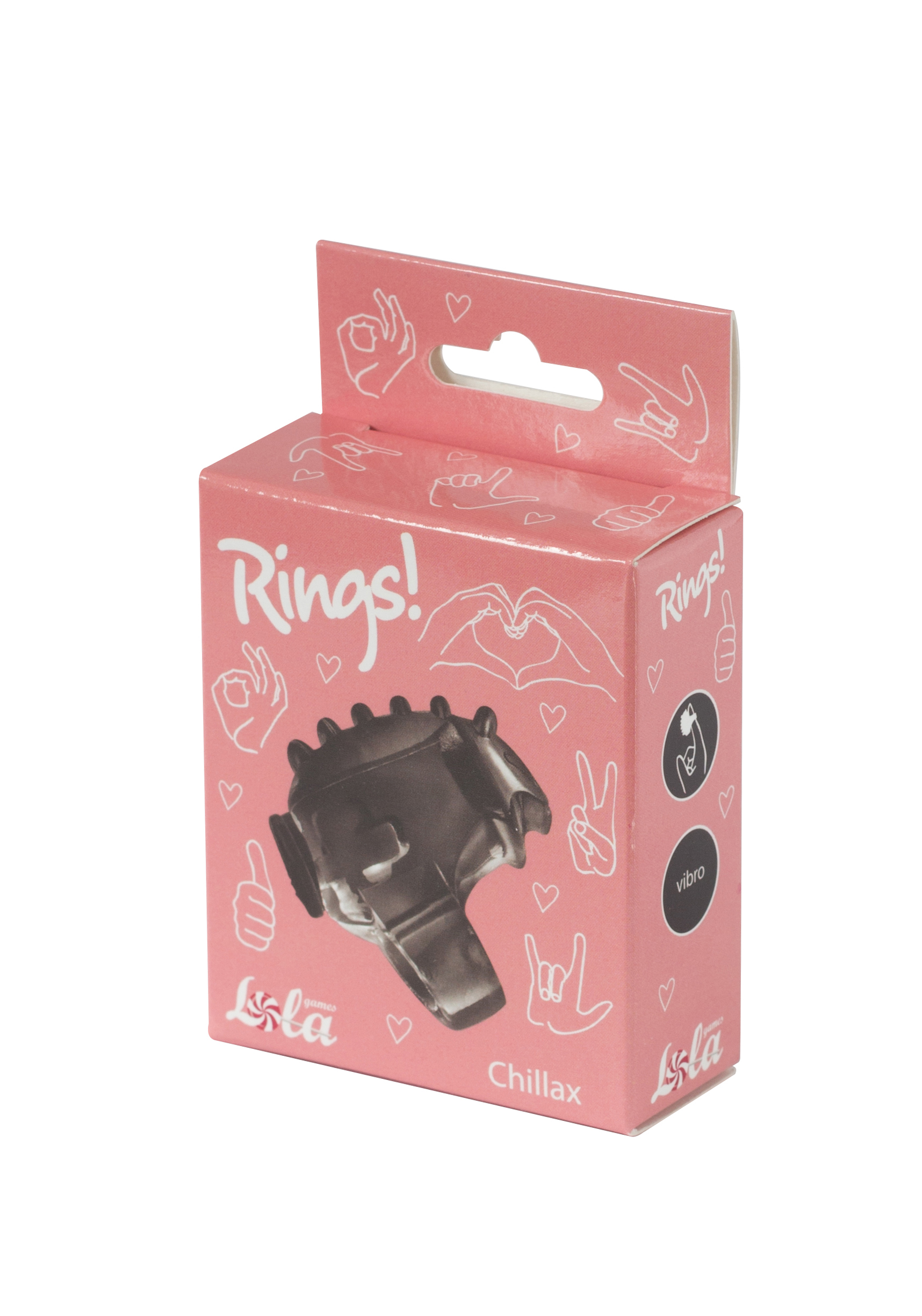 Вибронасадка на палец Lola Games Rings Chillax, черная