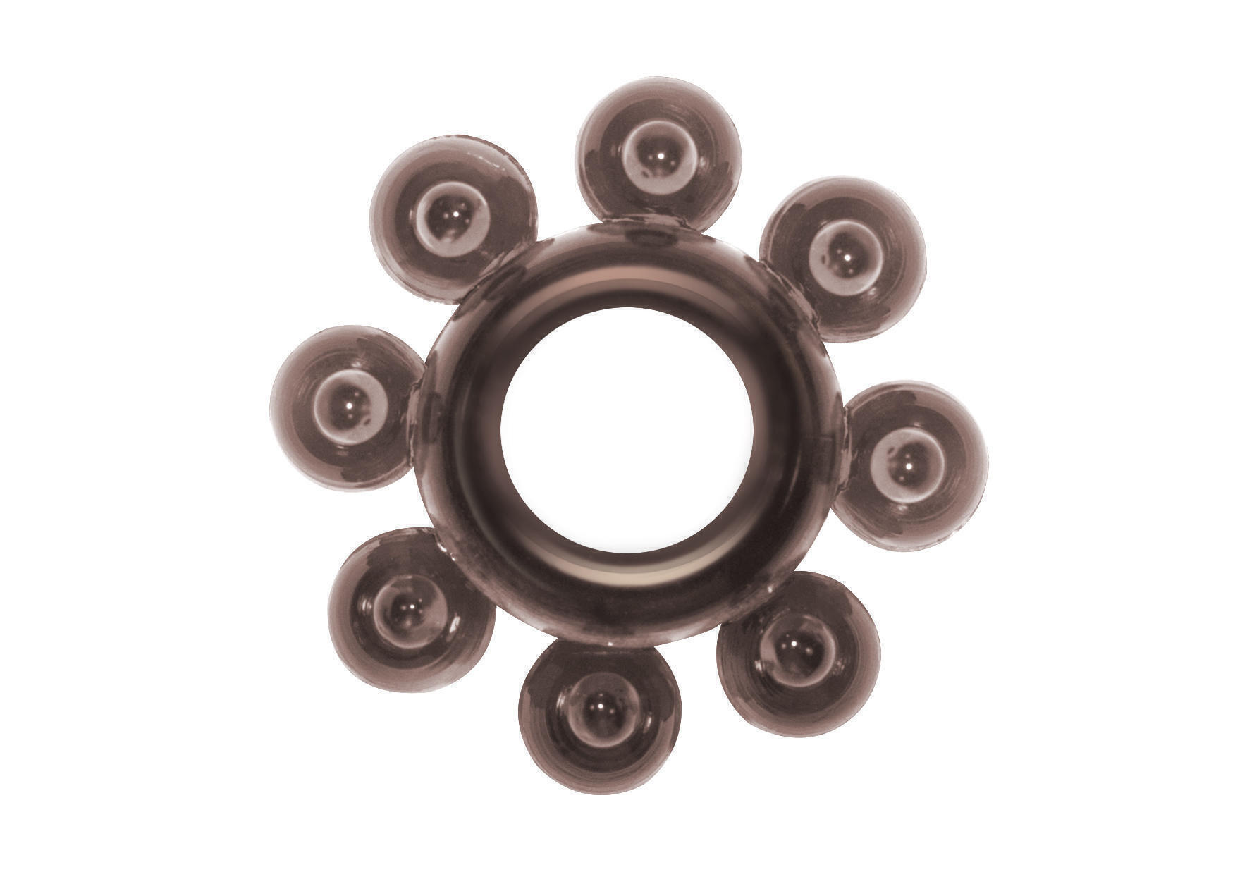 Эрекционное кольцо Lola Games Rings Bubbles, чёрное