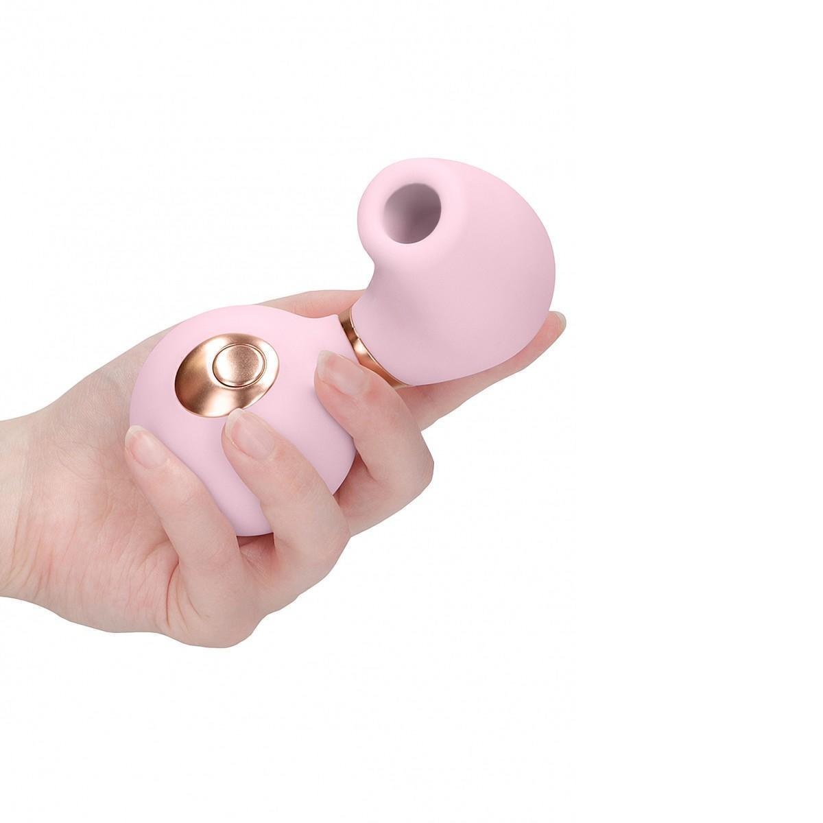 Вакуумный стимулятор клитора с вибрацией Irresistible Invincible, розовый