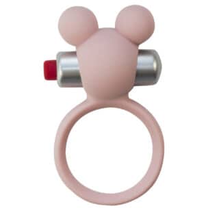 Эрекционное кольцо Lola Toys Emotions Minnie с вибропулей, розовое