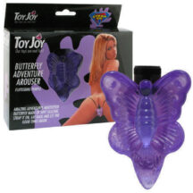 Клиторальный стимулятор Butterfly Adventure Arouser Purple - Toy Joy