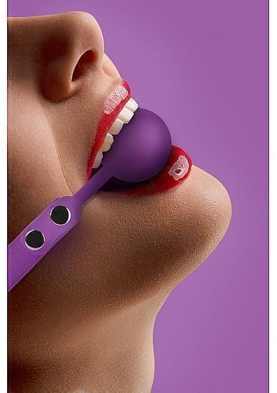 Кляп Silicone Ball Gag, фиолетовый