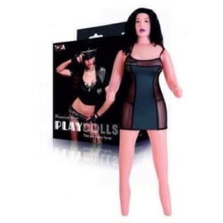 Кукла надувная Полицейская рот-анус-вагина ToyFa Play Dolls X Брюнетка с виброяйцом, 160 см