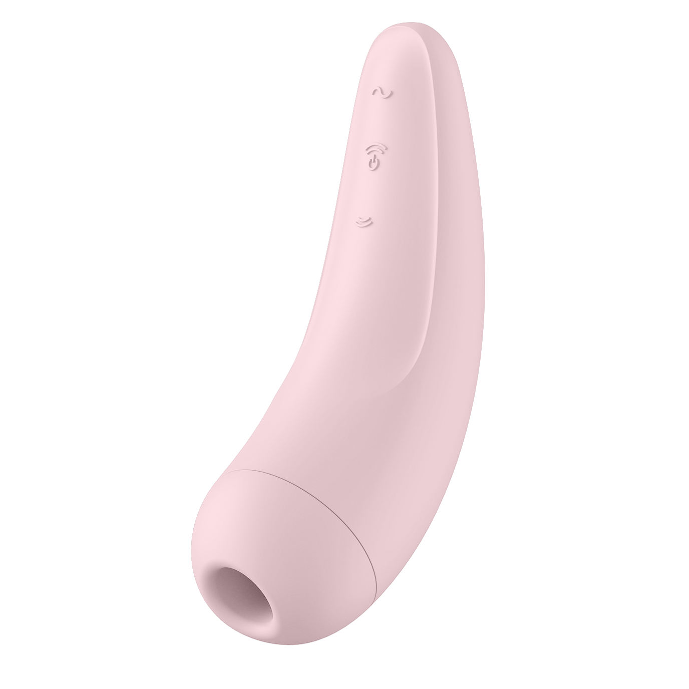 Вакуумный стимулятор клитора с вибрацией Satisfyer Curvy 2+, розовый