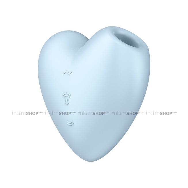 Клиторальный стимулятор Satisfyer Cutie Heart с вибрацией, голубой - фото 7