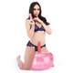 Надувная подушка с вибратором Lux Fetish, розовая
