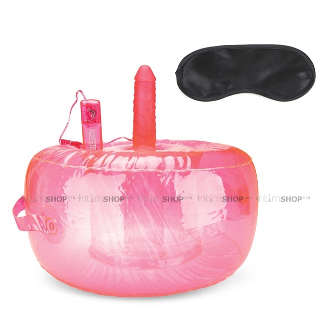фото Надувная подушка с вибратором Lux Fetish, ярко-розовая, купить
