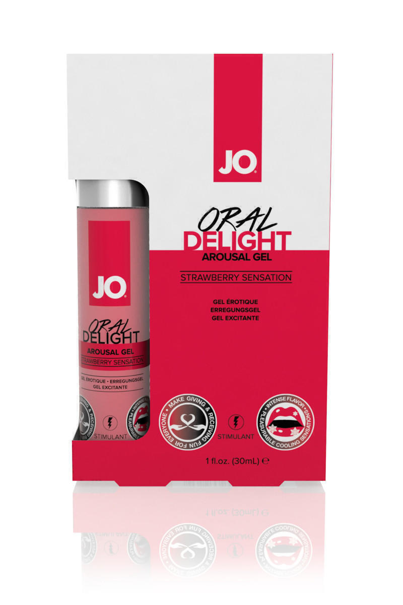 Возбуждающий гель для оральных ласк System JO Oral Delight Клубничный, 30 мл