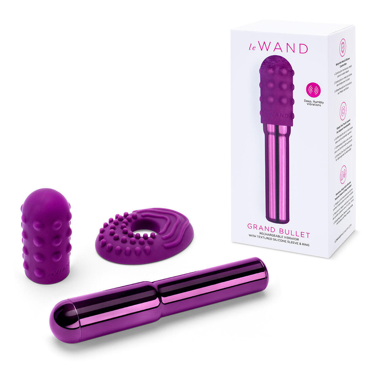 Вибропуля Le Wand Grand Bullet, фиолетовый