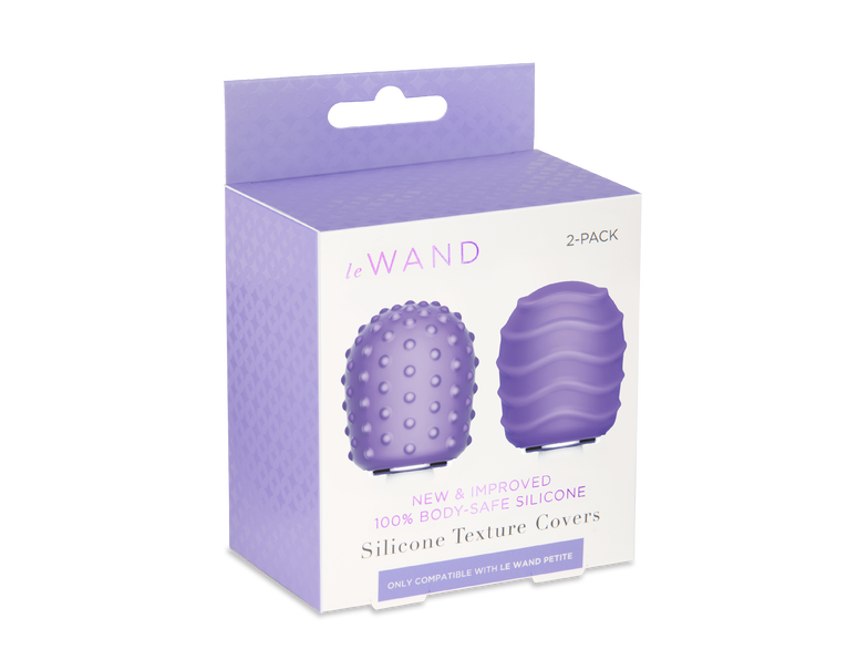 Силиконовые текстурированные насадки для мини Le Wand, фиолетовый от IntimShop