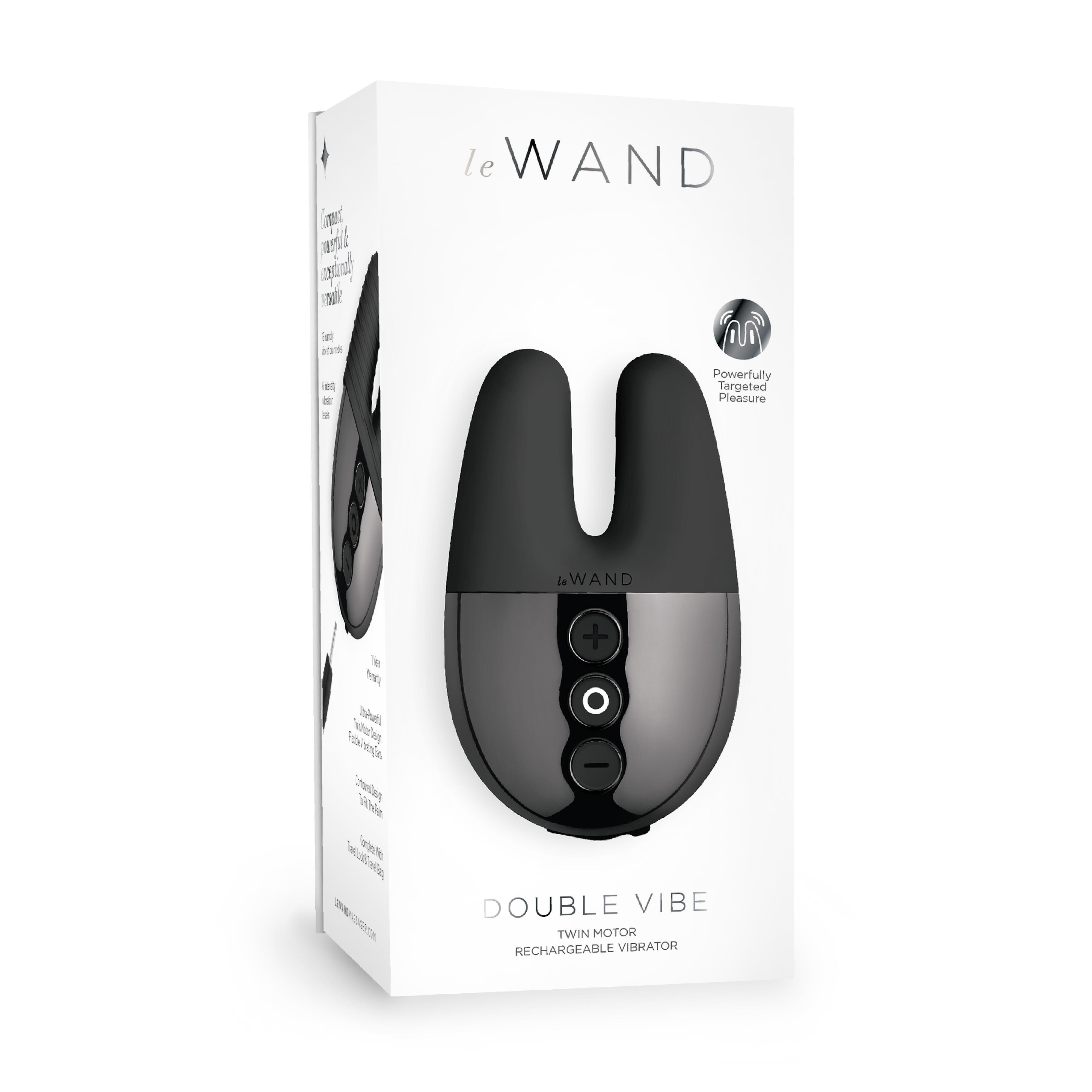 Вибратор Le Wand Double Vibe с двойной вибрацией, темный графит