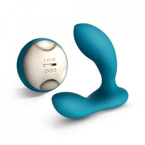 Массажер простаты с пультом Lelo Hugo Ocean Blue, бирюзовый