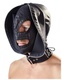 Двойная маска-шлем с ошейником и молнией для полной сенсорной депривации Orion Fetish Collection