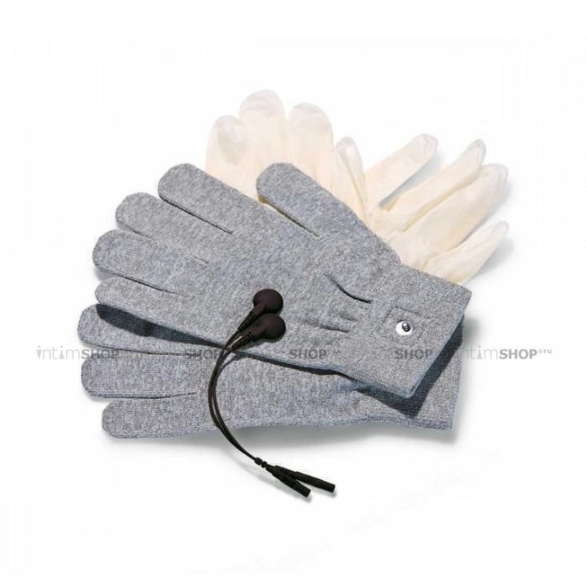 Перчатки с миостимуляцией Mystim Magic Gloves серый