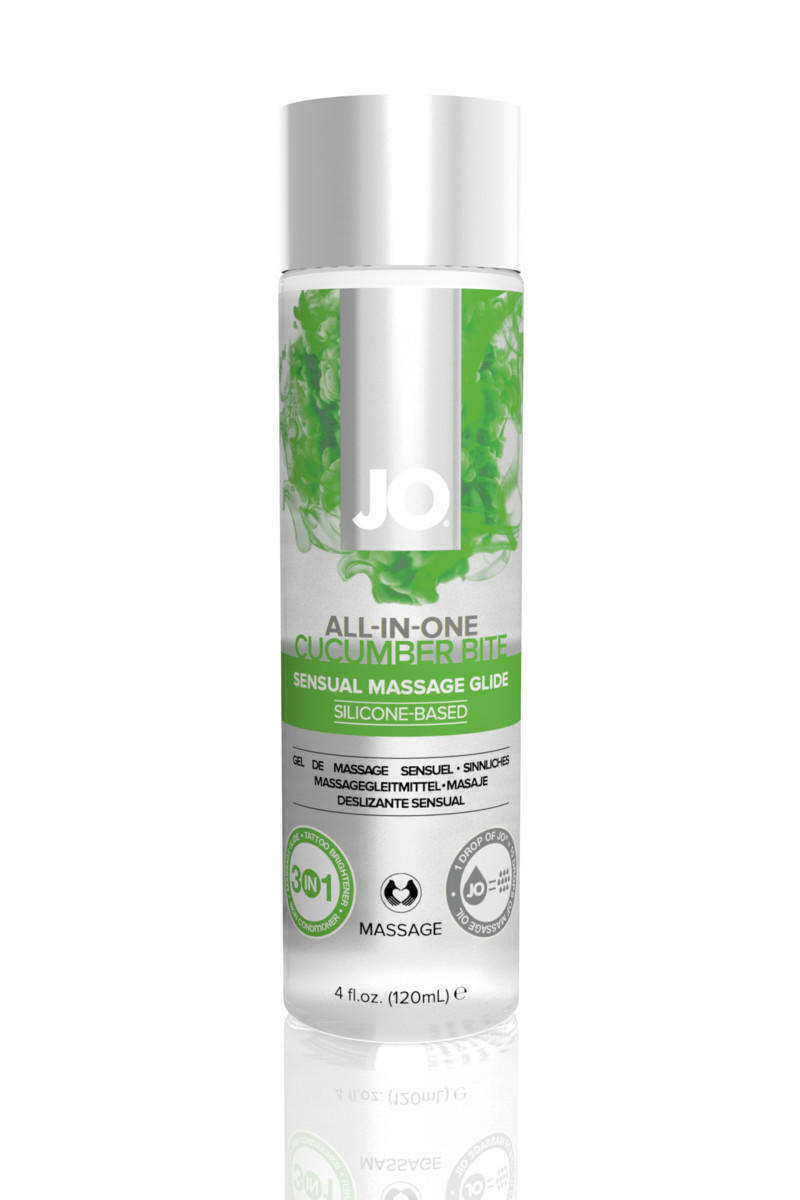 Массажный гель-лубрикант ALL-IN-ONE Massage Oil Cucumber с огуречным маслом 120 мл