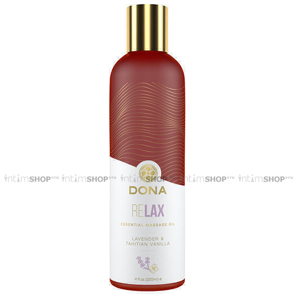 

Массажное масло Dona с ароматом тиянской ванили и лаванды, 120 мл