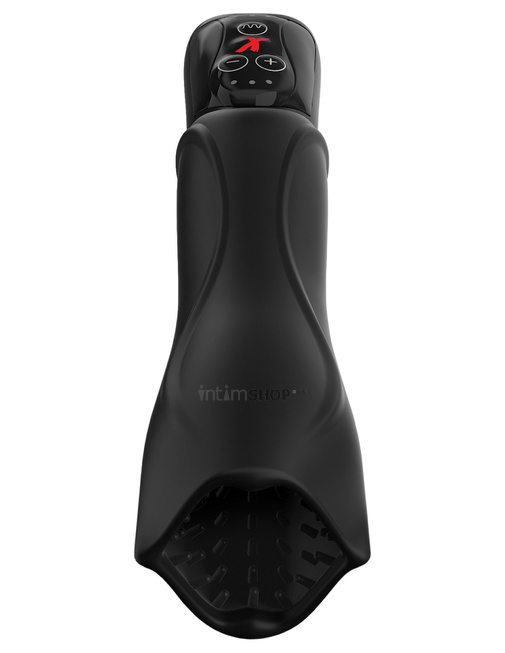 фото Мастурбатор с ротацией и вибрацией PipeDream PDX Elite Vibrating Roto-Teazer, черный 