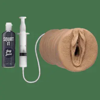 Мастурбатор с эффектом семяизвержения Doc Johnson Squirt It Joy Juice, телесный