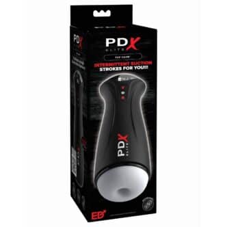 Мастурбатор в колбе с вибрацией PipeDream PDX Elite Fap-Gasm, белый, черный