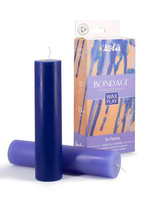 

Низкотемпературные BDSM-свечи Lola Toys Bondage Wax Play To Flame, 80 г х 2 шт