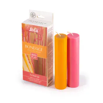 Низкотемпературные BDSM-свечи Lola Games Bondage Wax Play To Heat Up, 80 г х 2 шт