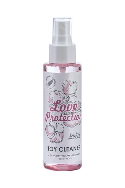 Очищающий спрей Toy cleaner Love Protection, 110 мл от IntimShop