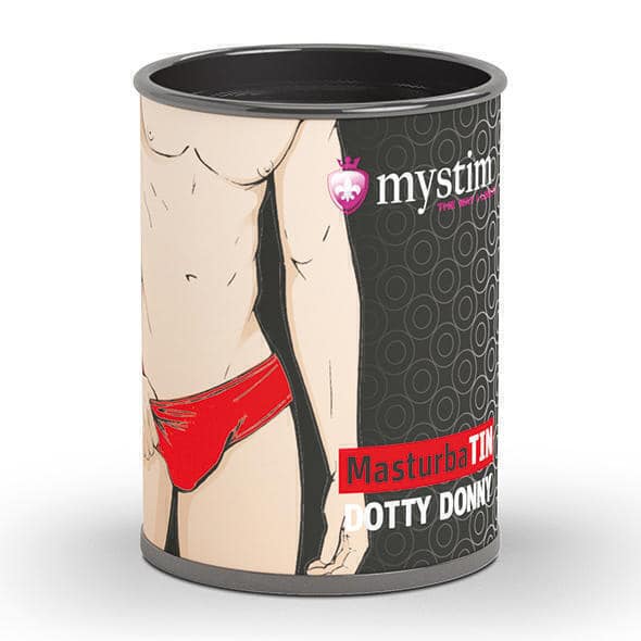 Мастурбатор Mystim MasturbaTIN Dotty Donny Dots, рельеф яркие точки