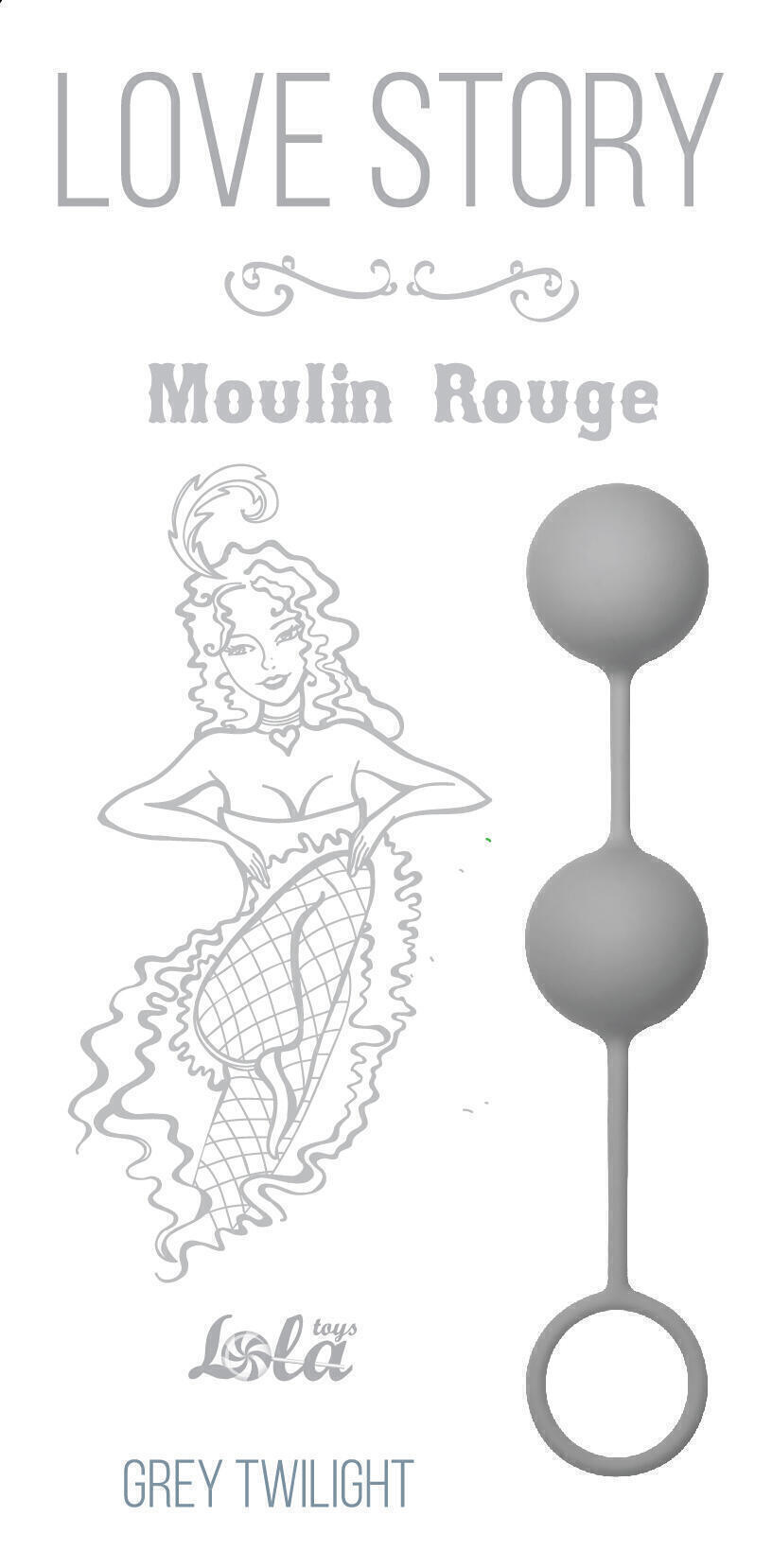 Вагинальные шарики Lola Games Love Story Moulin Rouge, серый