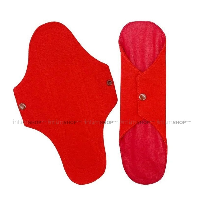 Многоразовые прокладки для менструации Mamalino Maxi красные, 2 шт