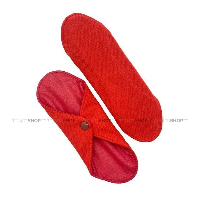 фото Многоразовые прокладки для менструации Mamalino Midi красные, 2 шт