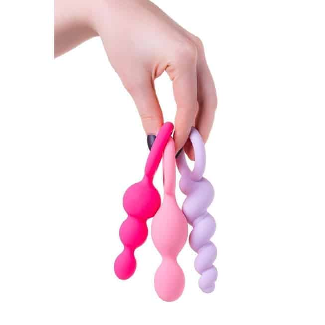 Анальные пробки Satisfyer Plugs, 3 шт, цветные - фото 7