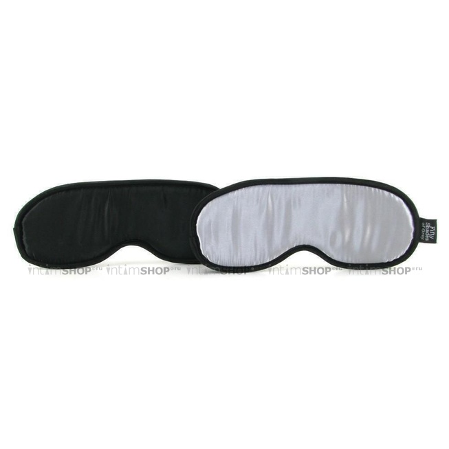 Набор из двух масок Soft Blindfold, черный, серый - фото 1