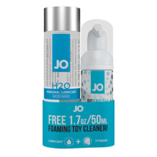 Набор из лубриканта на водной основе и очистителя для игрушек System JO H2O Foaming Toy Cleaner