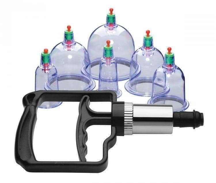 Набор помп для стимуляции Sukshen 6 Piece Cupping Set with Acu Points XR Brands