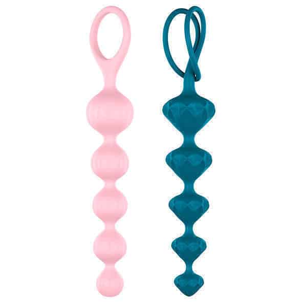 Набор анальных стимуляторов Satisfyer Beads 2 шт, цветные