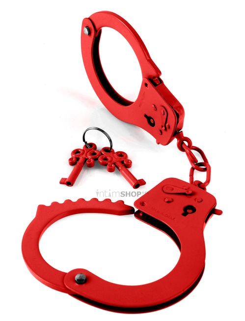 

Наручники металлические Pipedream Designer Cuffs, красный