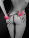Наручники с кристаллами и мехом Lola Games Bondage розовые