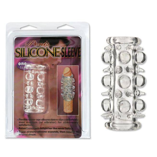 Насадка-увеличитель Penis Silicone Sleeve Clear Seven Creations - фото 1