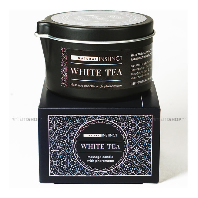 Массажная свеча Natural Instinct белый чай, 70 г от IntimShop