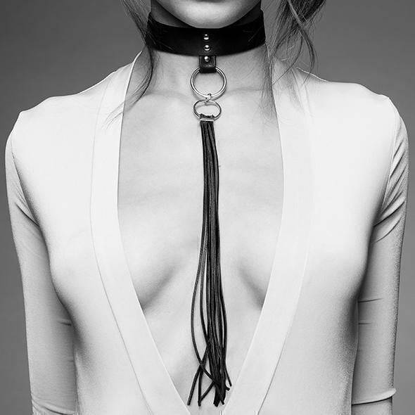 

Ошейник с плетью Bijoux Indiscrets Maze Tassel Chocker Black