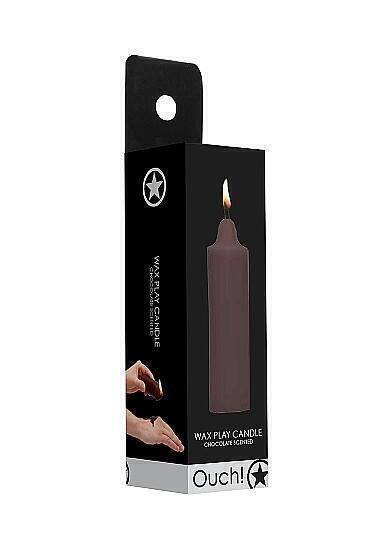 Восковая низкотемпературная BDSM-свеча Shots Wax Play с ароматом шоколада