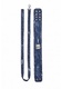 Джинсовый ошейник с поводком Shots Roughend Denim Style, синий