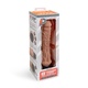 Вибратор PowerCocks Girthy 8" реалистичный 24.5 см, мокка