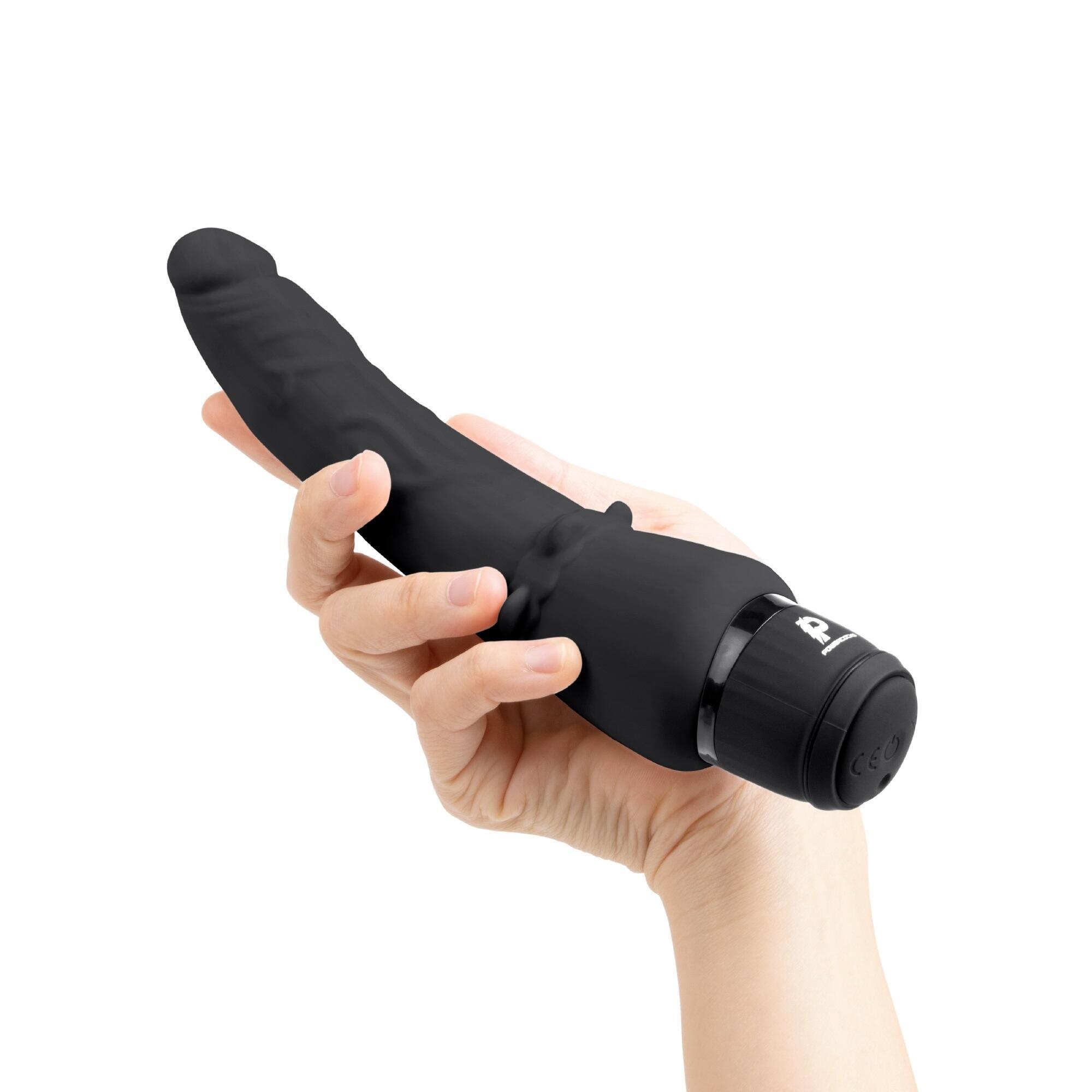 Анальный вибратор PowerCocks Slim 7, 20 см, черный