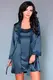 Пеньюар, сорочка  и трусики Jacqueline L\XL, синий 